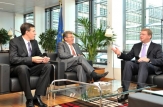 Mihai Ghimpu şi Dorin Chirtoacă au fost primiţi de comisarul european Stefan Fule