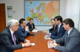 Viceministrul Andrei Popov a avut întrevederi cu omologii săi din Georgia şi Ucraina