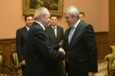 Președintele Nicolae Timofti a avut o întrevedere cu președintele Senatului României, Călin Popescu-Tăriceanu