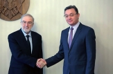 Președintele Parlamentului Igor Corman a avut o întrevedere cu Ambasadorul Georgiei în Republica Moldova, Merab Antadze