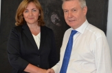 Natalia Gherman a avut o întrevedere cu comisarii europeni Dacian Cioloş şi Karel de Gucht