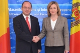  Natalia Gherman a avut  o întrevedere cu ministrul Afacerilor Externe al României, Bogdan Aurescu
