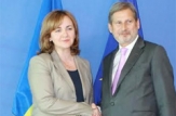 Premierul interimar Natalia Gherman s-a întâlnit cu Comisarul European pentru Politica de Vecinătate şi Negocieri de Extindere, Johannes Hahn