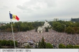 Manifestație în R. Moldova pentru a cere demisia președintelui, acuzat că servește interesele oligarhilor (AFP)