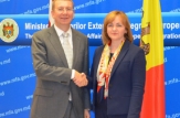 Ministrul Natalia Gherman a avut o întrevedere cu omologul leton, Edgars Rinkēvičs