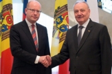 Președintele Nicolae Timofti a avut o întrevedere cu premierul ceh, Bohuslav Sobotka 