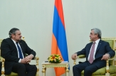 Ministrul afacerilor externe Andrei Galbur a fost primit de Președintele Republicii Armenia Serzh Sargsyan