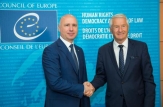 Pavel Filip a avut o întrevedere cu Secretarul General al Consiliului Europei, Thorbjorn Jagland