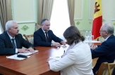 Igor Dodon a avut o întrevedere cu Ambasadorul Extraordinar şi Plenipotenţiar al Federaţiei Ruse în Republica Moldova, Farit Muhametșin