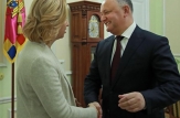 Igor Dodon a avut o întrevedere cu başkanul Găgăuziei, Irina Vlah
