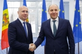 Pavel Filip și președintele Radei Supreme din Ucraina, Andriy Parubiy, au făcut un schimb de opinii privind agenda bilaterală