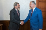 Președintele Republicii Moldova a avut o întrevedere cu Comisarul European pentru Politica Europeană de Vecinătate şi Negocieri pentru Extindere