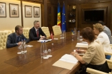 Președintele Parlamentului a avut o întrevedere cu Ambasadorul Extraordinar și Plenipotențiar al Republicii Letonia în Republica Moldova