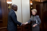 Președintele Parlamentului Zinaida Greceanîi a avut o întrevedere cu ambasadorul SUA Dereck J. Hogan
