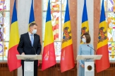 Declarații de presă comune ale Președintelui României, Klaus Iohannis, cu Președintele Republicii Moldova, Maia Sandu