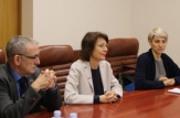 Ministrul Anatol Usatîi în discuții cu Directorul Biroului de Cooperare al Elveției în Moldova, Caroline Tissot