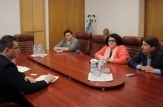 Anatol Usatîi, a avut o întrevedere cu directorul biroului Băncii Mondiale în Moldova, Anna Akhalkatsi