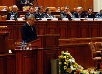 Parlamentul Romaniei a aprobat noul guven Tariceanu