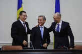  Prim-miniștrii Moldovei, Ucrainei și României au participat la o ședință trilaterală la Kiev
