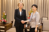 Președintele Parlamentului Zinaida Greceanîi a discutat cu vicepreședintele Comitetului orășenesc Shanghai