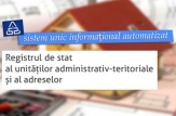 Crearea Registrului de stat al unităților administrativ-teritoriale și al adreselor